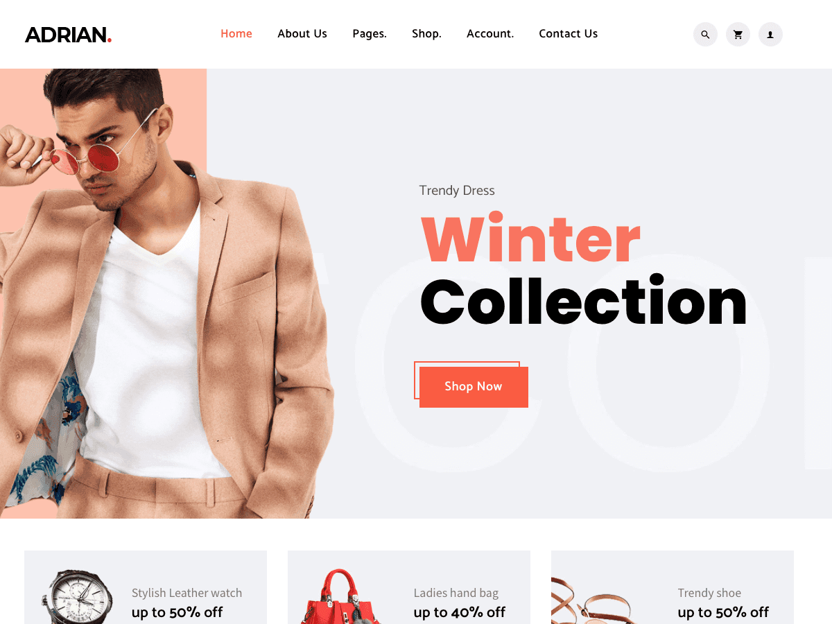 Adrian - E-Commerce Hugo Theme