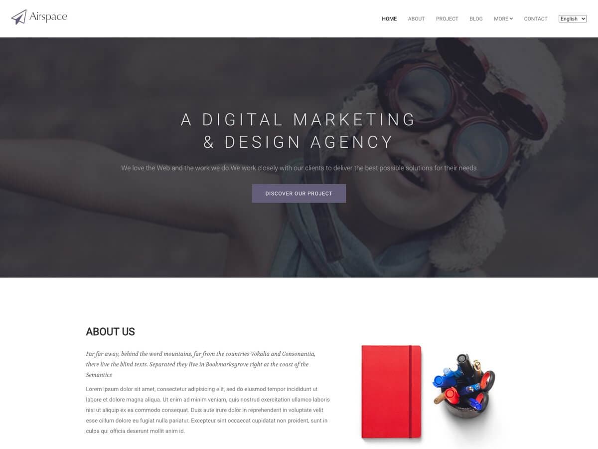 Airspace - Modern Agency Hugo Theme