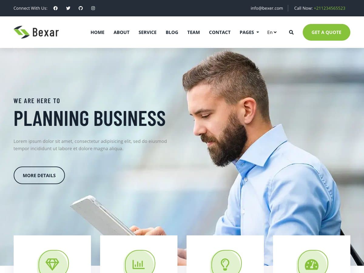 Bexer - Multipurpose Hugo Business Theme