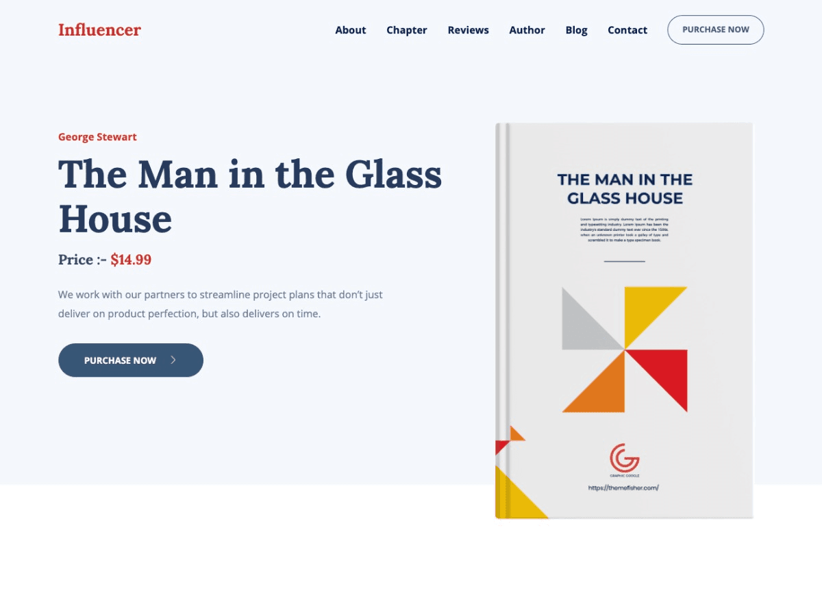 Influencer - E-commerce Landing Page Theme