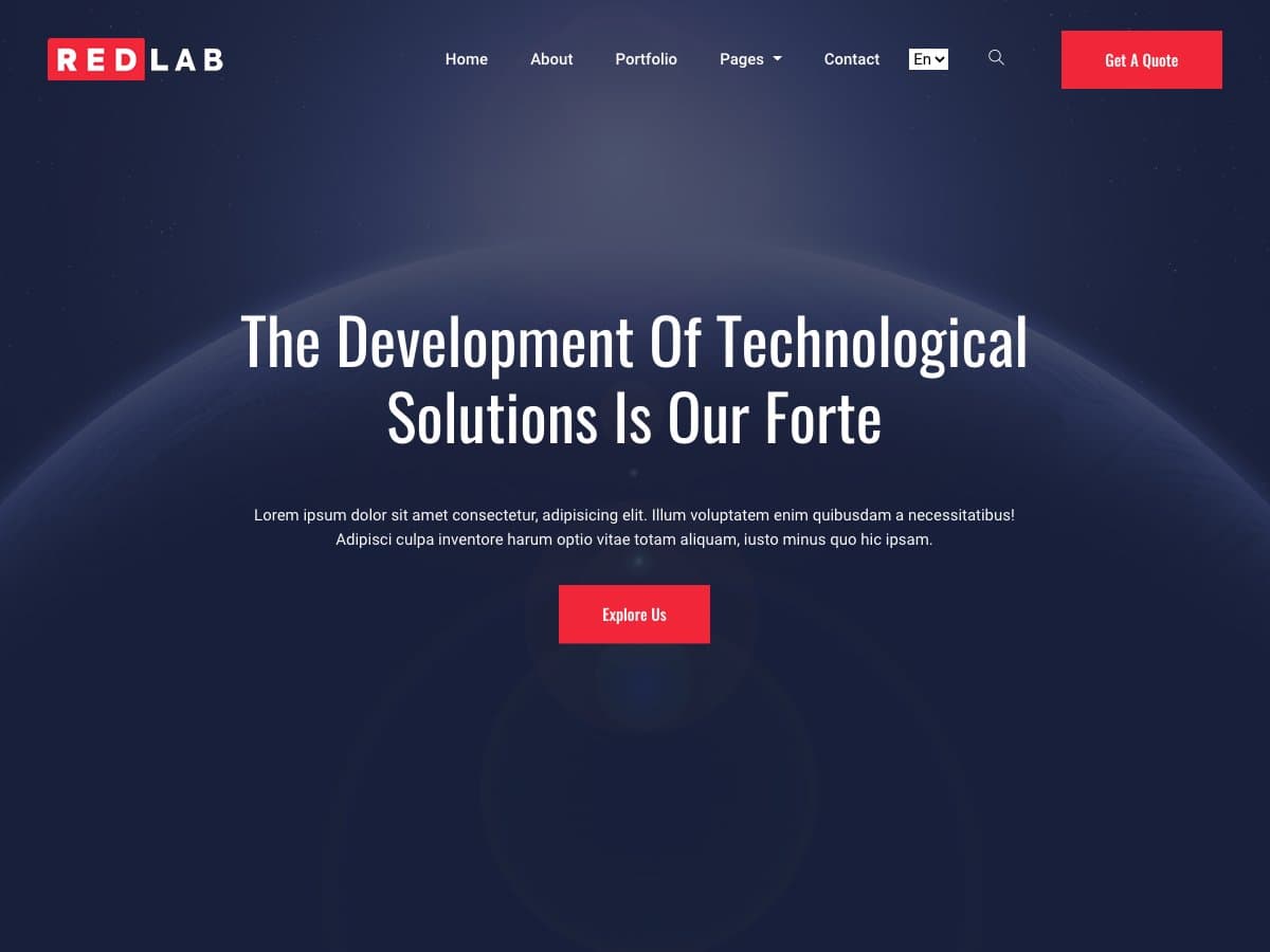 Redlab - Multipurpose Corporate Theme
