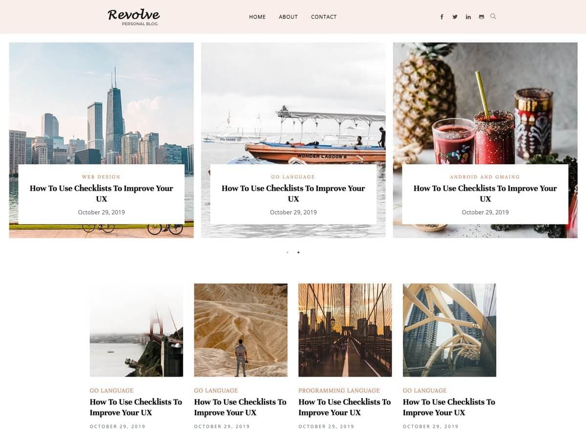 Revolve - Hugo Personal Blog Theme