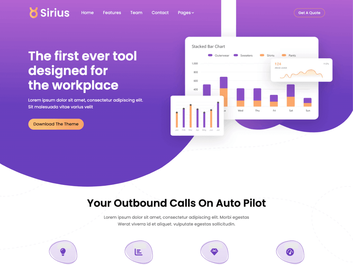 Sirius - SaaS Theme