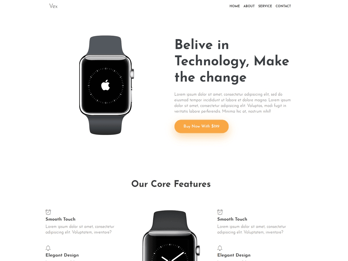 Vex - Product Landing Page Theme