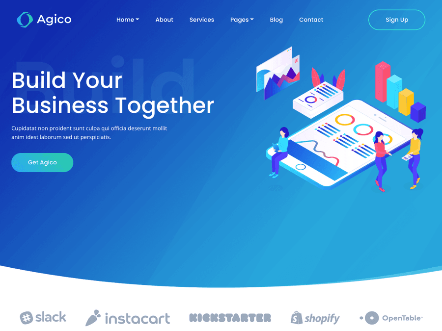 Agico Modern SAAS Theme