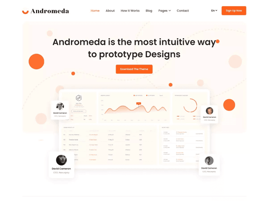 Andromeda SAAS Landing Page