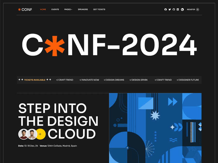 Conf Event & Conference Theme