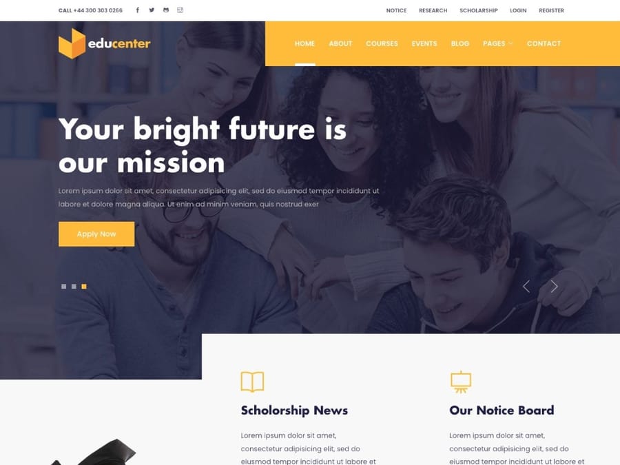 Educenter Education Theme