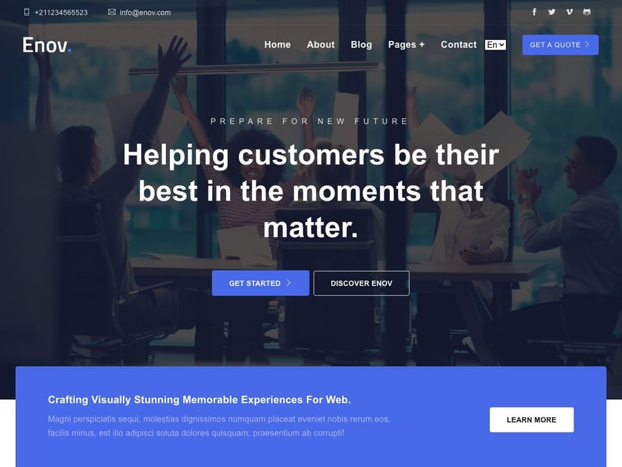 Enov Business Theme