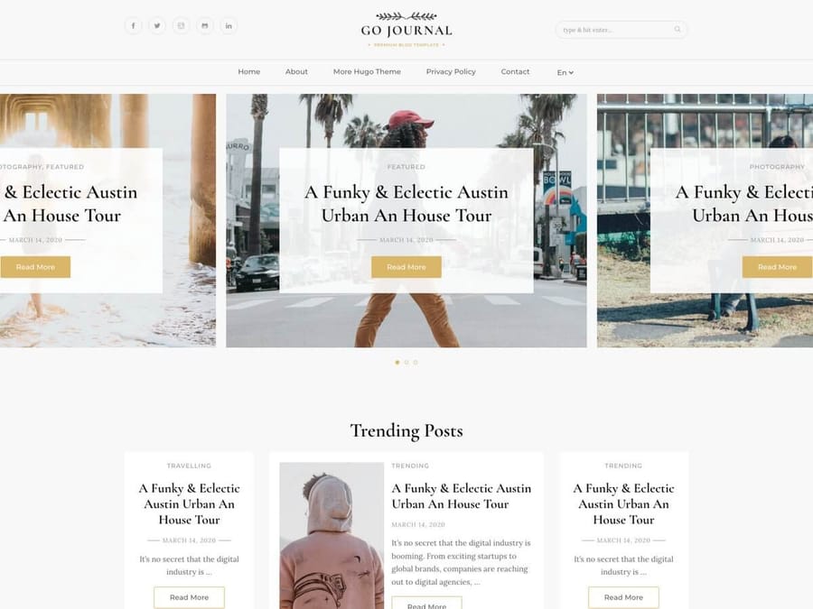 Gojournal Magazine & Blog Theme