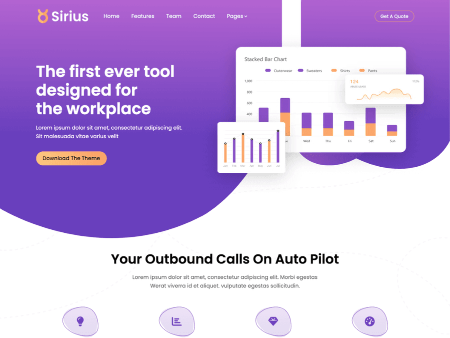 Sirius SAAS Theme