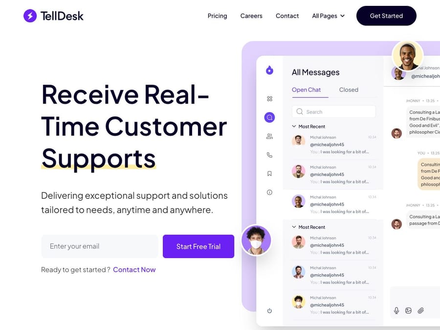 Telldesk Hugo Multipurpose SaaS Theme