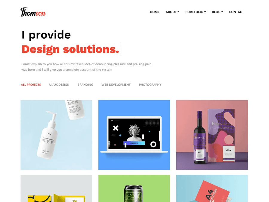 Thomson Minimal Portfolio Theme