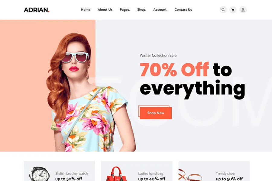 Bootstrap Base Hugo eCommerce Theme