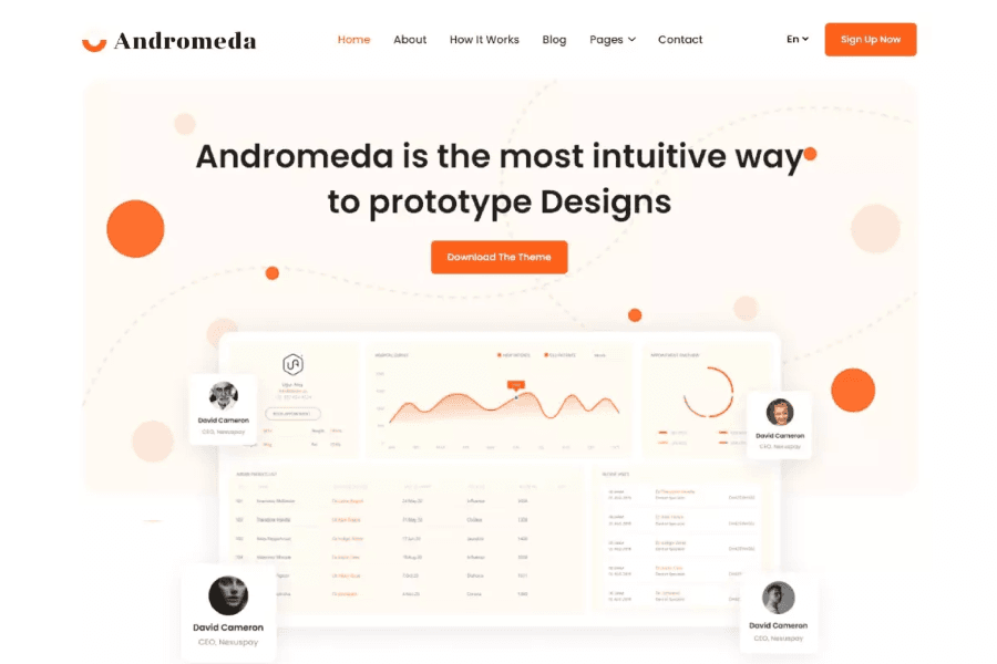 Andromeda Light – Free Hugo Software Landing Page Theme