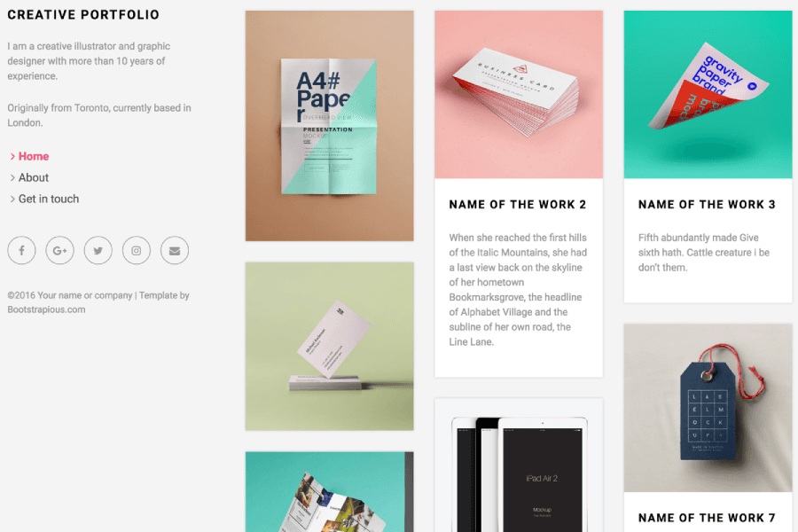 Creative portfolio theme for hugo