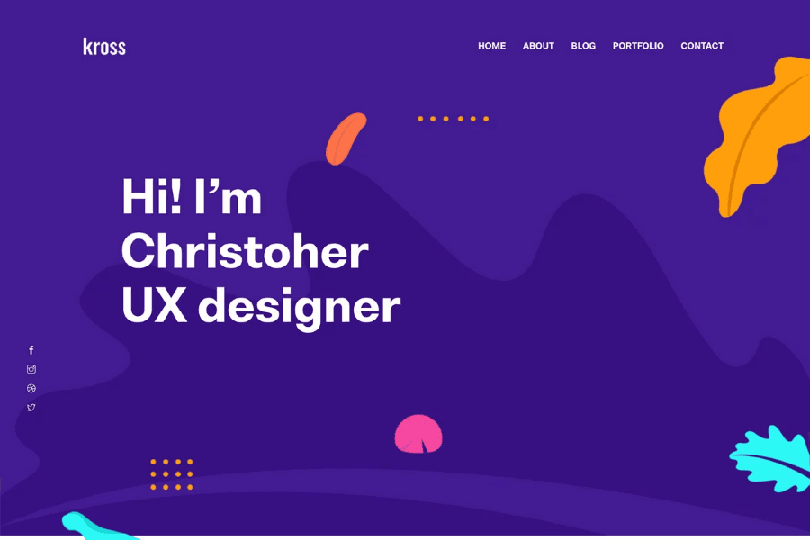 Kross - Bootstrap 4 Hugo Portfolio Site Template