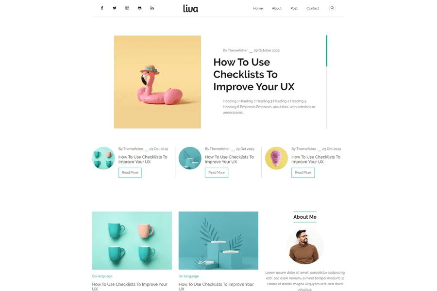 Liva Hugo Blog Theme