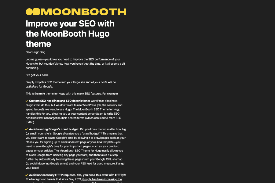 moonbooth Hugo theme