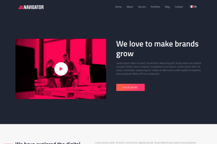 Navigator - Material Design Bootstrap 4 Hugo Theme