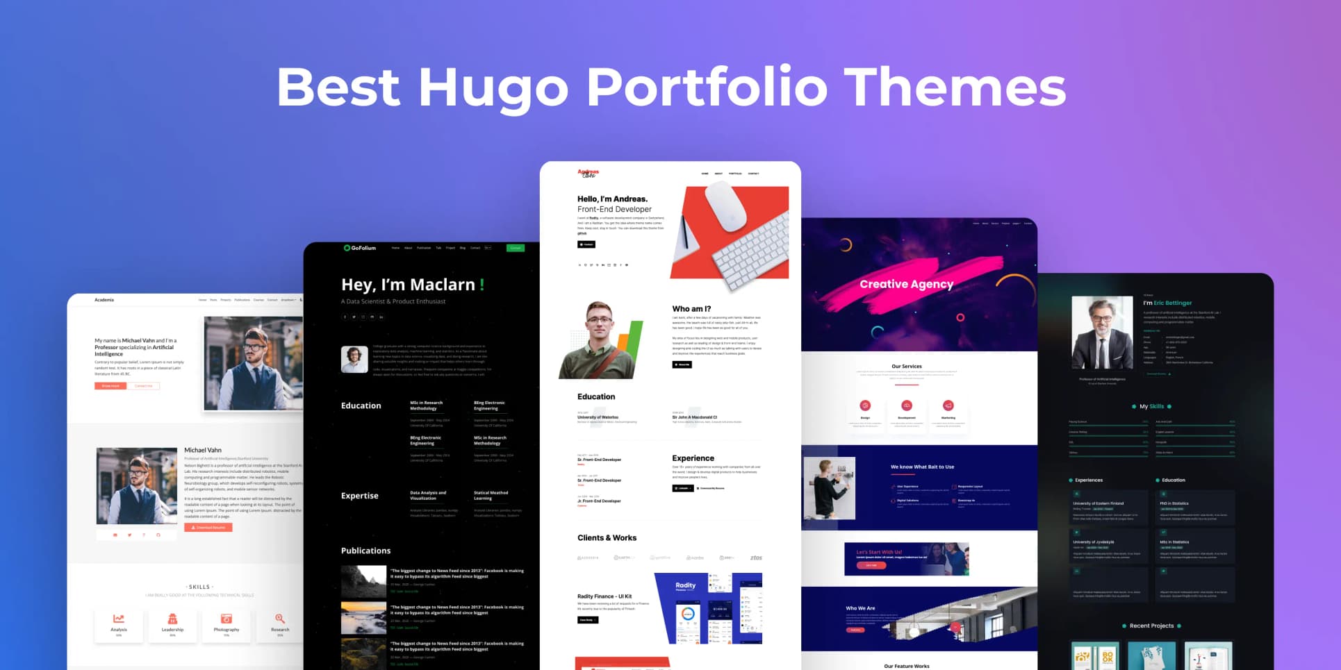 Top 10+ Hugo Portfolio Themes (Free & Premium)