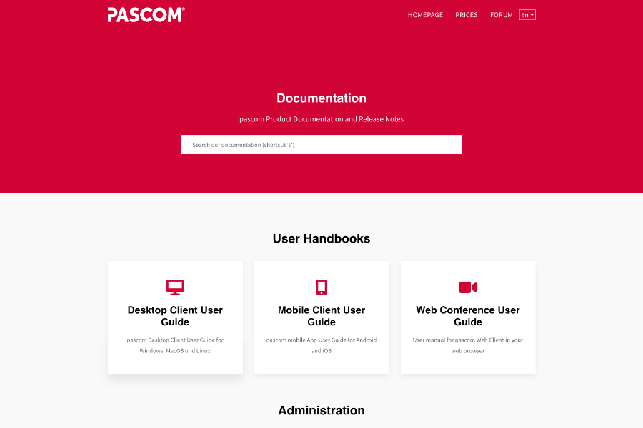 Pascom Documentation