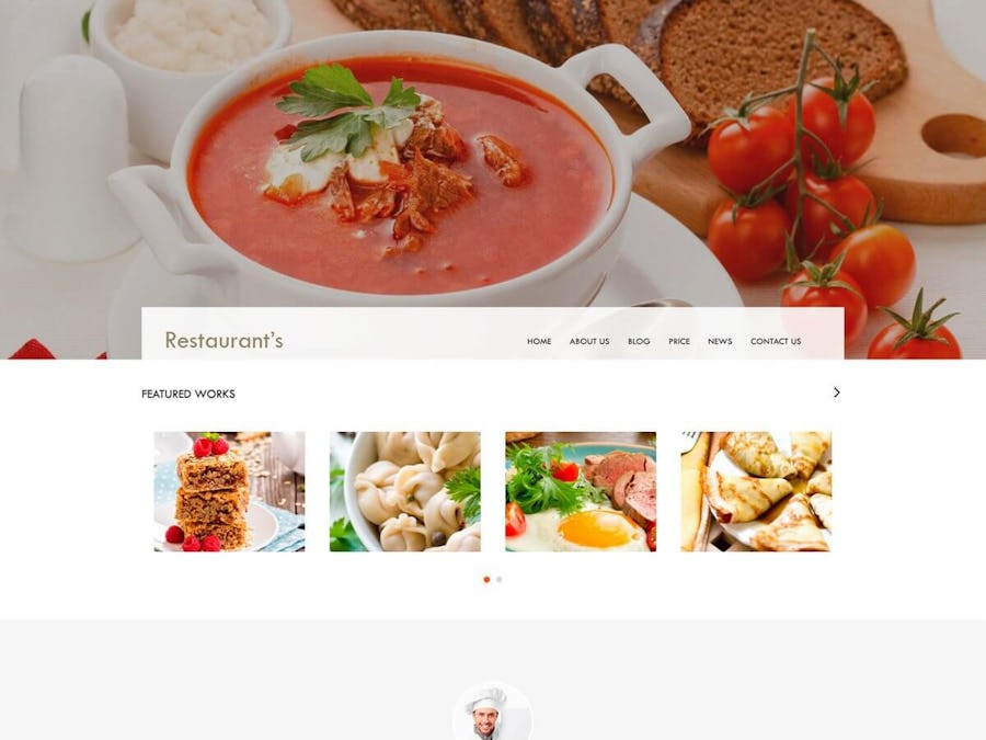 Restaurant Restaurant Website Theme