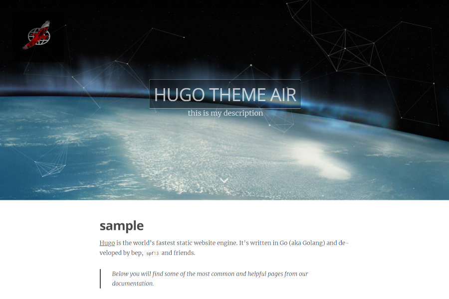 Air Hugo Theme