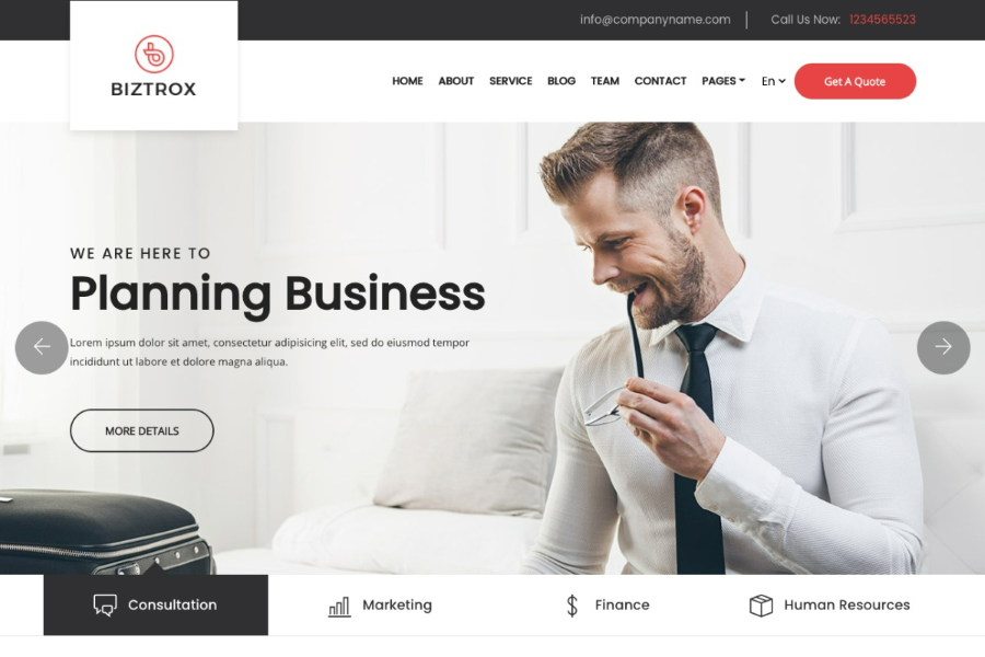 Biztrox - Hugo Themes for Business and Corporate Website