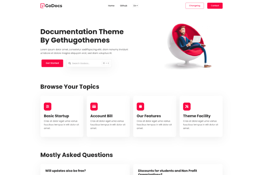 GoDocs - Responsive Bootstrap Hugo Documentation Theme