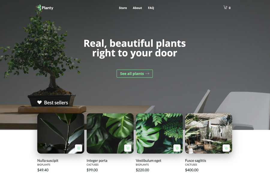 Planty Hugo e-commerce Theme